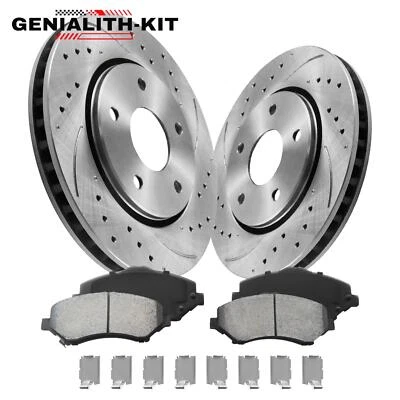 11.89 " Front Drilled Rotor Brake Pad for Town & Country Grand Caravan Journey - Image 1 of 4