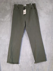 Rouje Madeleine Uni Straight High Waist Jeans Gr. 34 Oliv Bronze Wide Leg - Bild 1 von 17