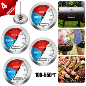 Temperature Thermometer Gauge Barbecue BBQ Grill Smoker Pit Thermostat BBQ 4pcs - Picture 1 of 10