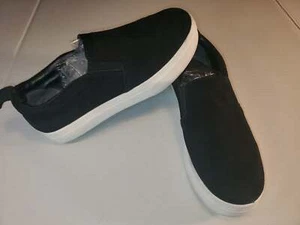 Circus By Sam Edelman Black Suede Slip On Platform Sneakers Shoes Size 8 - Picture 1 of 7