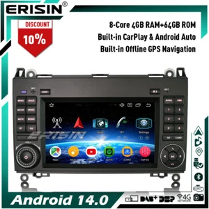 Android 14 Autoradio GPS per Mercedes Classe A/B W169 W245 Sprinter Vito Crafter - Imagen 1 de 24