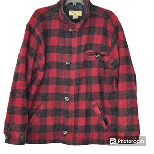 Fargo Mining Wool Blend Buffalo Plaid Insulated Jacket Medium Work Chore Hunting - Picture 1 of 9