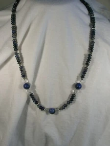 20" Sodalite  Bead Necklace - Picture 1 of 2