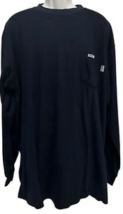 NWT Tyndale FRMC Mens T Shirt HRC 2 CAL 8 Navy Blue Long Sleeve USA 2XL - Picture 1 of 8