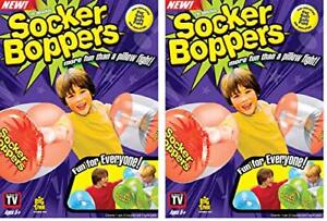 Socker Boppers Inflatable Boxing Pillows - 2 Pairs of Clear Boppers, Box and ...
