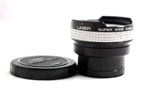 LASER SUPER WIDE 0.42X THREADED 55MM AUXILIARY CAMERA LENS CANON (EXCELLENT) - Picture 1 of 5