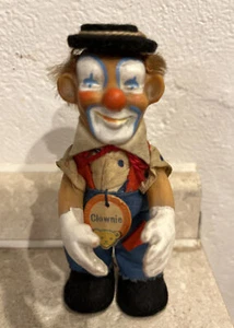STEIFF Clown Pupazzo anni 50 Alto 12cm. RARO con cappello ed etichetta Vintage - Foto 1 di 5
