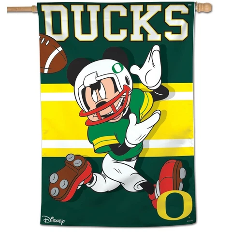 OREGON DUCKS MICKEY MOUSE DISNEY 28"X40" BANNER VERTICAL FLAG WINCRAFT 🦆 Cover