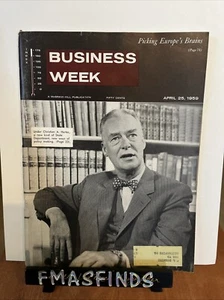 B3 1959 CHRISTIAN HERTER State Dept April 25 BUSINESS WEEK MAGAZINE - Picture 1 of 3