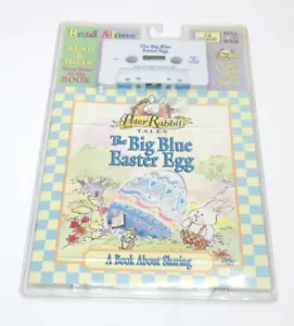 Peter Rabbit Tales The Big Blue Easter Egg Read Along Book & Cassette Tape 1997 - Picture 1 of 10