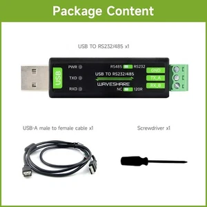Waveshare USB to RS232/485 Serial Converter Onboard Original FT232RNL Chip - Picture 1 of 10