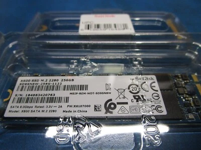 SanDisk X600 SED 256GB Internal M.2 SSD SD9TN8W-256G-1122 - Image 1 of 2