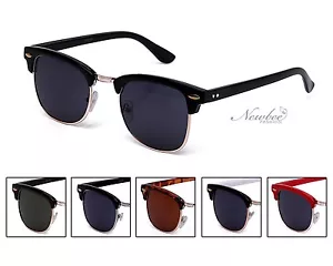 Gafas de sol estilo media montura vintage retro muchos estilos de colores marco - Imagen 1 de 16