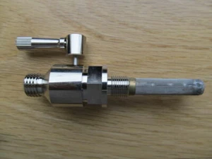 73082N 1/8" X 7/16" NICKEL PLATED PETROL TAP for BSA TRIUMPH AJS ARIEL  - Picture 1 of 1