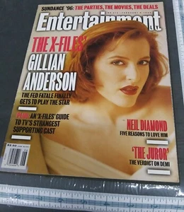 Entertainment Weekly FEBRUARY 1996 Gillian Anderson X-Files - Picture 1 of 4