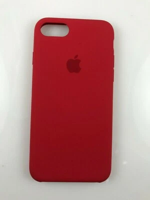 Original Genuine Apple Silicone Case for iPhone 7 8 2nd 3rd Generation SE Red - Image 1 of 4