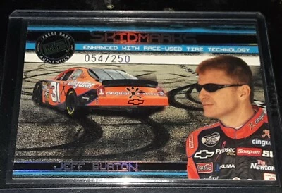 2007 Press Pass Eclipse Jeff Burton *Skidmarks* Race-Used Tire Print #/250! - Image 1 of 3