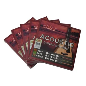 5Sets Alice Acoustic Guitar Strings Steel Core Copper Alloy Wound Anti-Rust 408L - Picture 1 of 4