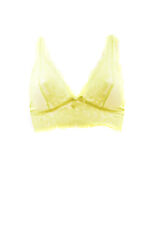 L'AGENT BY AGENT PROVOCATEUR Womens Bralette Elegant Lace Yellow Size S