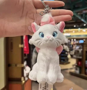 Disney authentic with tag marie cat small plush Keychain shanghai disneyland - Picture 1 of 2