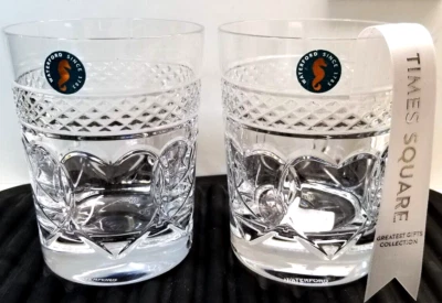 Waterford Times Square 2023 Regalo de Amor DOF Juego de 2 pares #1061959 en caja con etiqueta Foto 1 de 4