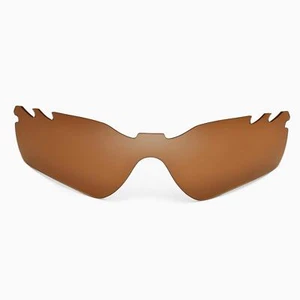 Walleva Brown Vented Polarized Replacement Lenses For Oakley Radar Path - Picture 1 of 5