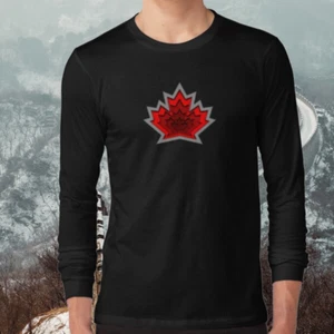 Camiseta Americana Manga Larga Logo Día de Canadá Divertida Talla S a 5XL - Imagen 1 de 6