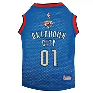 Oklahoma City Thunder Pets First NBA Team Mesh Jersey for Dogs & Cats Size Xl - Picture 1 of 1