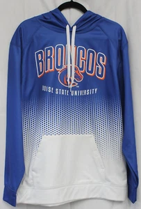 Boise State Broncos Logo Hoodie Pull Over Blue White Unisex Medium University - Picture 1 of 6