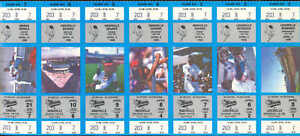 1989 Buffalo Bisons complete season tickets 73 games