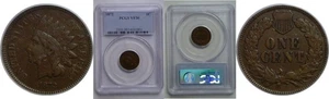 1872 1C Indian Head Cent PCGS VF-30 - Picture 1 of 3
