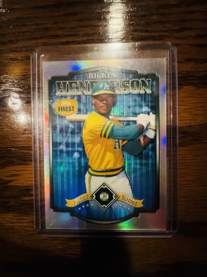 2014 Topps Finest - Vintage Rickey Henderson/Ozzie Smith Lot - Image 1 of 4