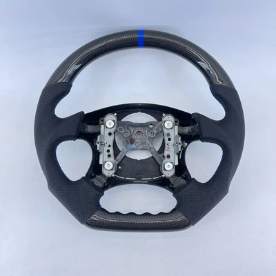 Volante de fibra de carbono real apto para Subaru Impreza WRX 2002 2003 2004 Foto 1 de 4