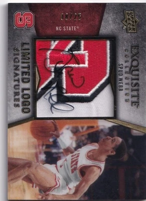 Spud Webb 2012-13 Upper Deck Exquisite Limited Logo Signatures Auto 8/25 #LL-SW - Image 1 of 2
