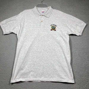 Vintage Las Vegas Nevada Poloshirt Herren XL Hellgrau Kurzarm Made in USA - Bild 1 von 9