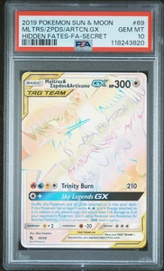 Moltres & Zapdos & Articuno GX 69/68 - Hidden Fates - PSA 10 Gem Mint 💎 - Bild 1 von 2
