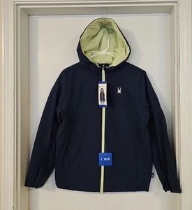 Spyder Youth Superlite Boys Girls Kids Jacket Blue, Size Large 14/16 NWT - Picture 1 of 5