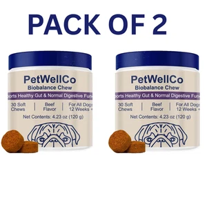 PetWellCo Biobalance Chew - weiche Kausnacks mit Rindfleischgeschmack für Hunde - 2er Pack - Bild 1 von 2