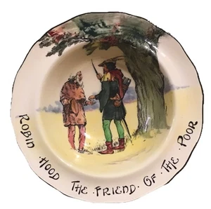 Royal Doulton Under The Greenwood Tree ROBIN HOOD THE FRIEND OF THE POOR Schale - Bild 1 von 2