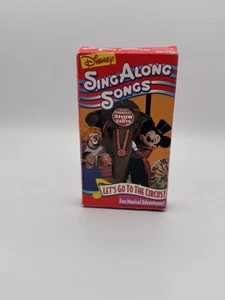 Disney Sing Along Songs VHS Tape Lets Go To The Circus Musical Adventure Vintage - Imagen 1 de 7