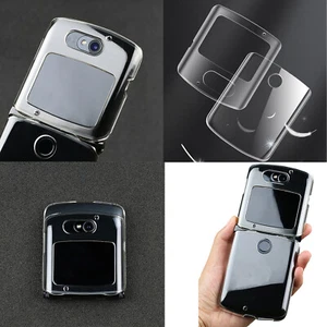 Flip PC Cover Clear Case Shell for Motorola Moto Razr 5G 128GB Unlocked Phone HU - Photo 1 sur 8