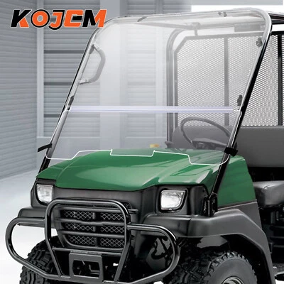 For Kawasaki Mule 3010 2005-2013 Front Folding Windshield Fold Up Window Clear - Image 1 of 4
