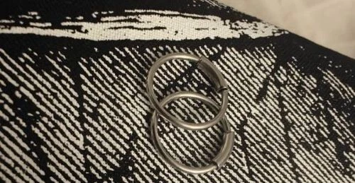 Aros de joyería piercing de acero quirúrgico - par Foto 1 de 1