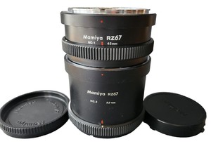 MAMIYA RZ67 NO.1 45MM & NO.2 82MM AUTO EXTENSION TUBE RING SET FREE SHIPPING