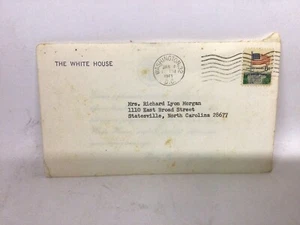 Lady Bird Johnson 36th U.S. First Lady, LBJ - Autographed Card w/ envelope 1969 - Picture 1 of 4