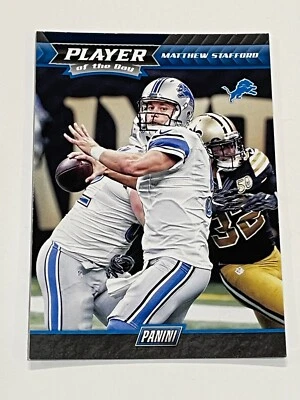 2017 Panini Player of the Day Football #15 - Matthew Stafford - Detroit Lions - Image 1 of 2