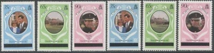 TURKS & CAICOS, CAICOS Sc#8-10 1981 Royal Wedding perf 14 & 12 Sets OG MNH - Picture 1 of 2