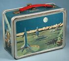 1958 Satellite Metal Lunchbox Rockets Spacemen Outer Space American Thermos