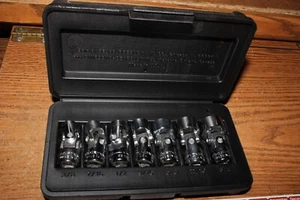 MINTY Craftsman Tool USA 3/8 Drive SAE 6pt Flexible Socket Set Vintage "V" 43811 - Picture 1 of 13