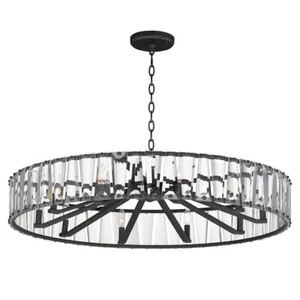 Maxim Lighting Odeon 10 Light Chandelier, Black/Beveled Crystal - 21869BCBK - Picture 1 of 1